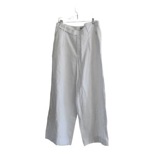 NWT Madewell 100% Linen Wide Leg Pants, Size 14, Color White.